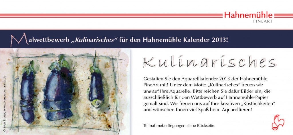 Hahnemuehle Flyer Watercolour Competition
