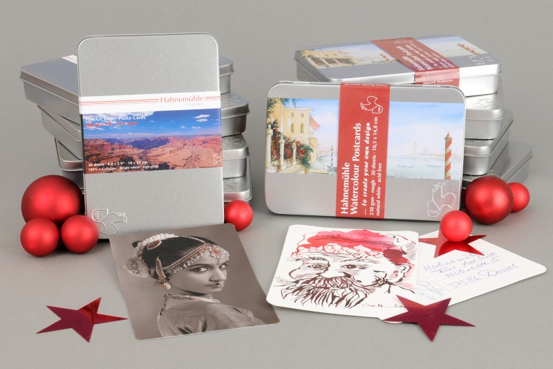 Christmas gift postcard-box