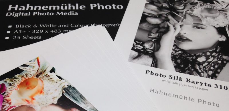 Hahnemühle Photo Silk Baryta Box and Sample Prints2 web