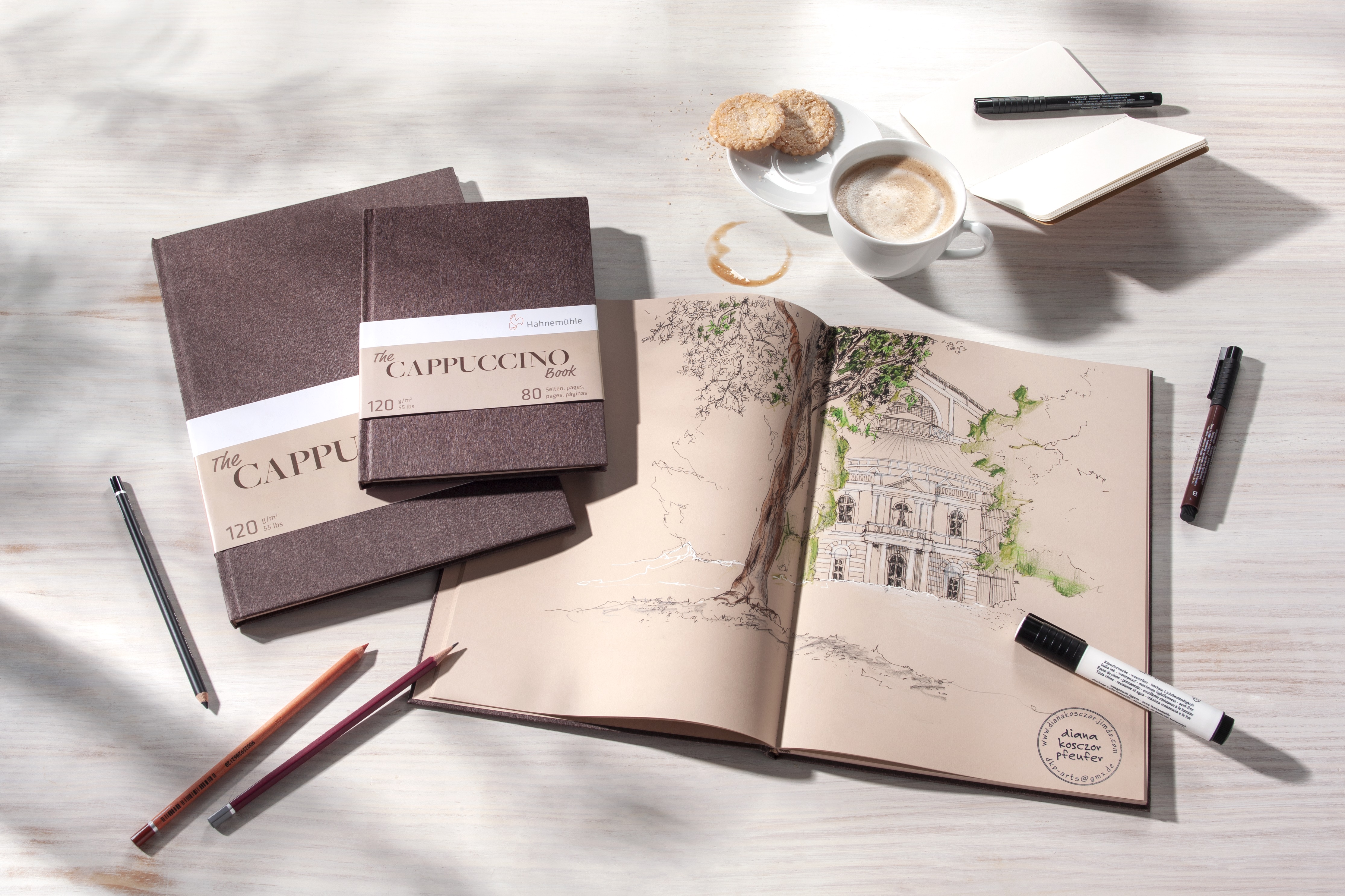 New sketchbook by Hahnemühle: The Cappuccino Book