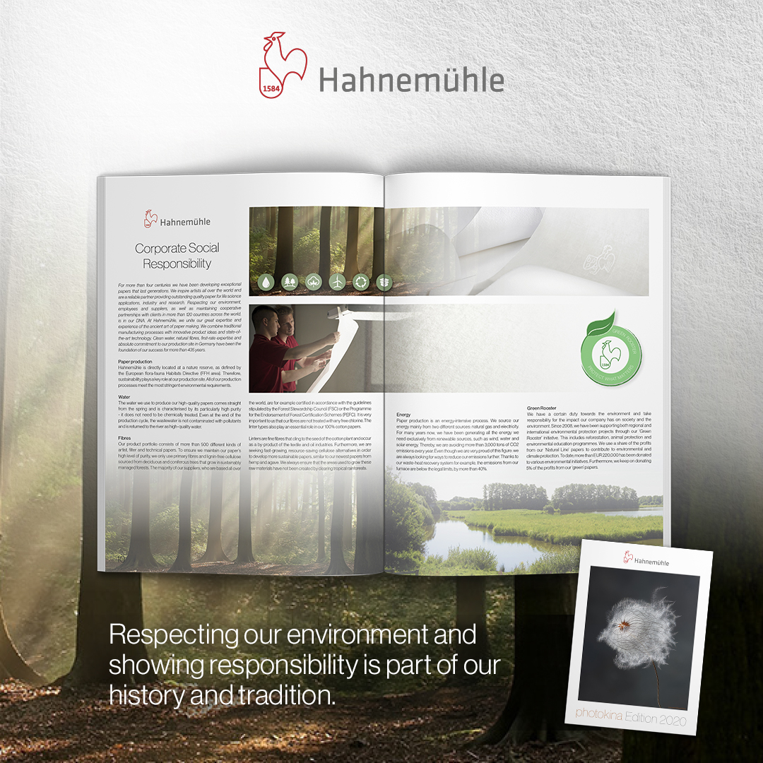 Feed Post - Corporate Social Responsibility - Hahnemühle Magazine photokina Edition 2020