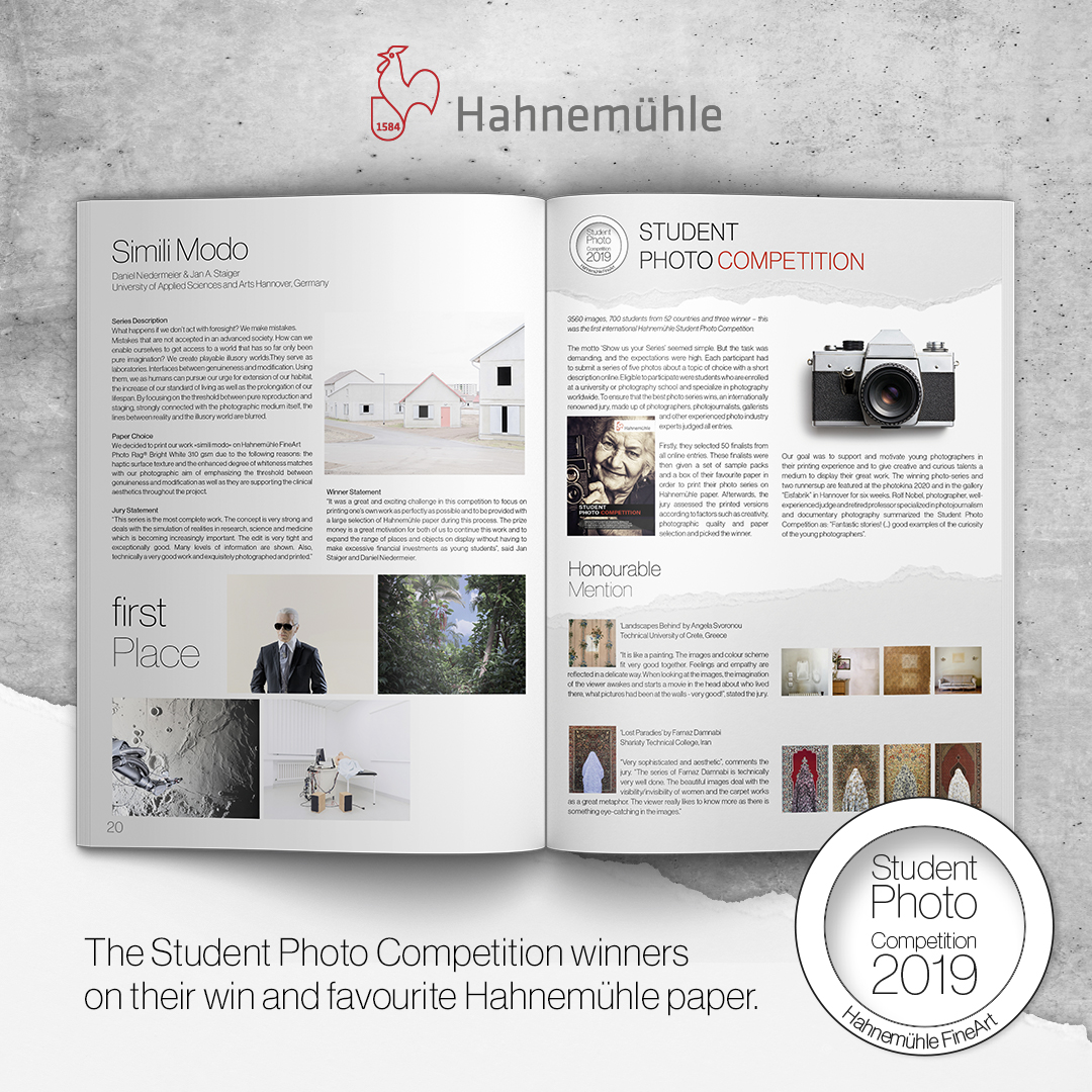Feed Post - Winners Hahnemühle Student Photo Competition - Hahnemühle Magazine photokina Edition 2020