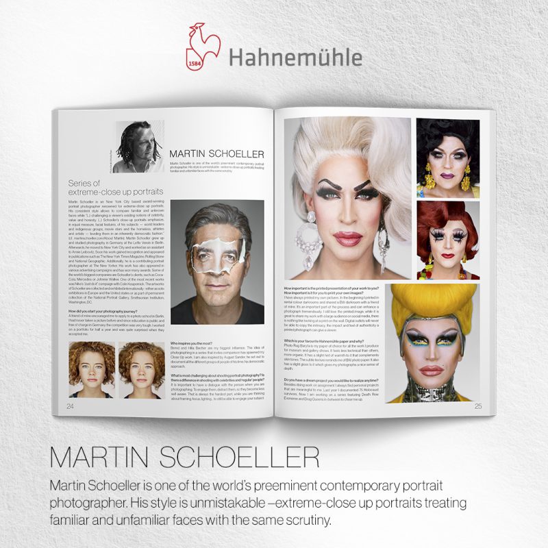Feed Post - Close-Up Portraits by Martin Schoeller - Hahnemühle Magazine photokina Edition 2020
