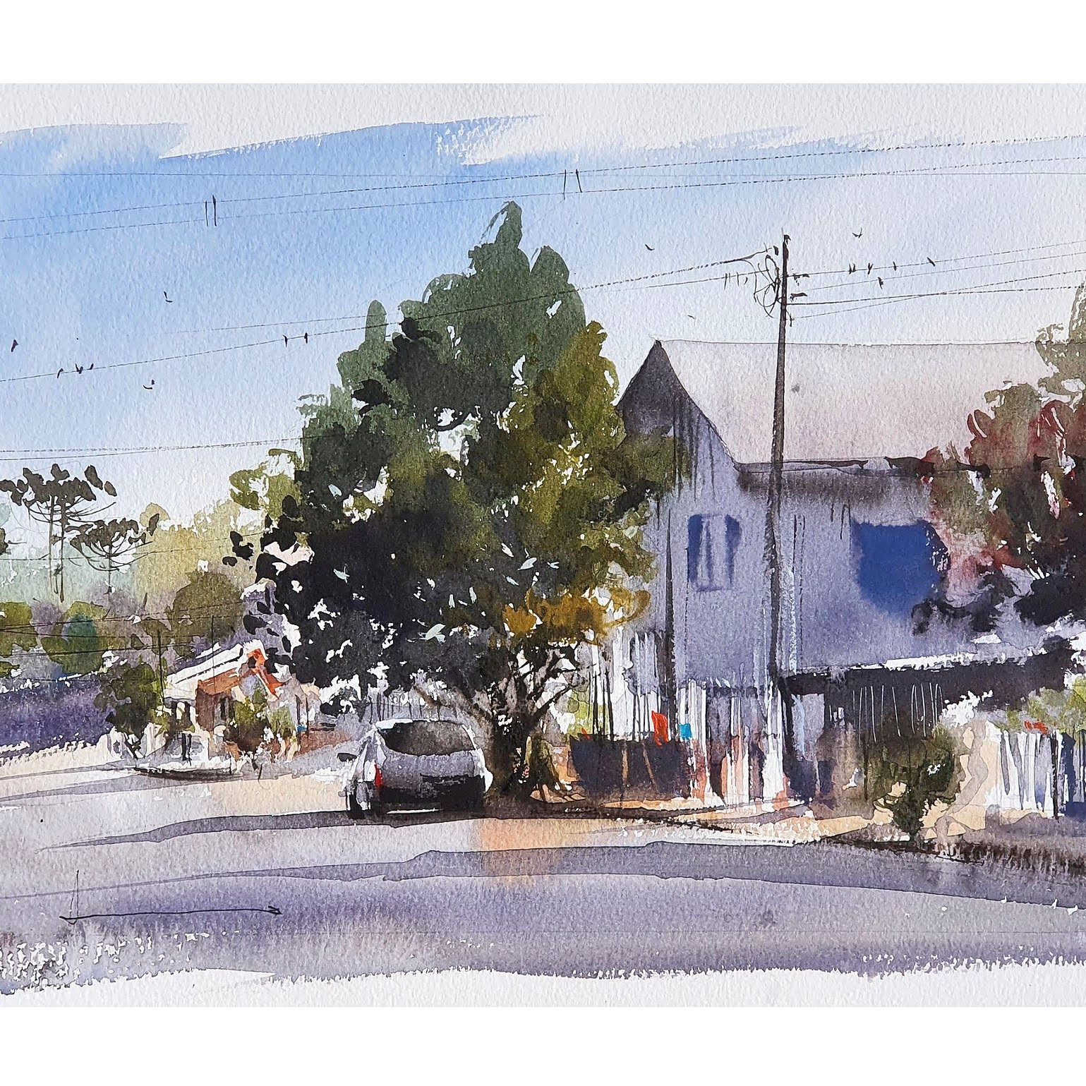 Ari de Goes paints on Hahnemühle artist paper