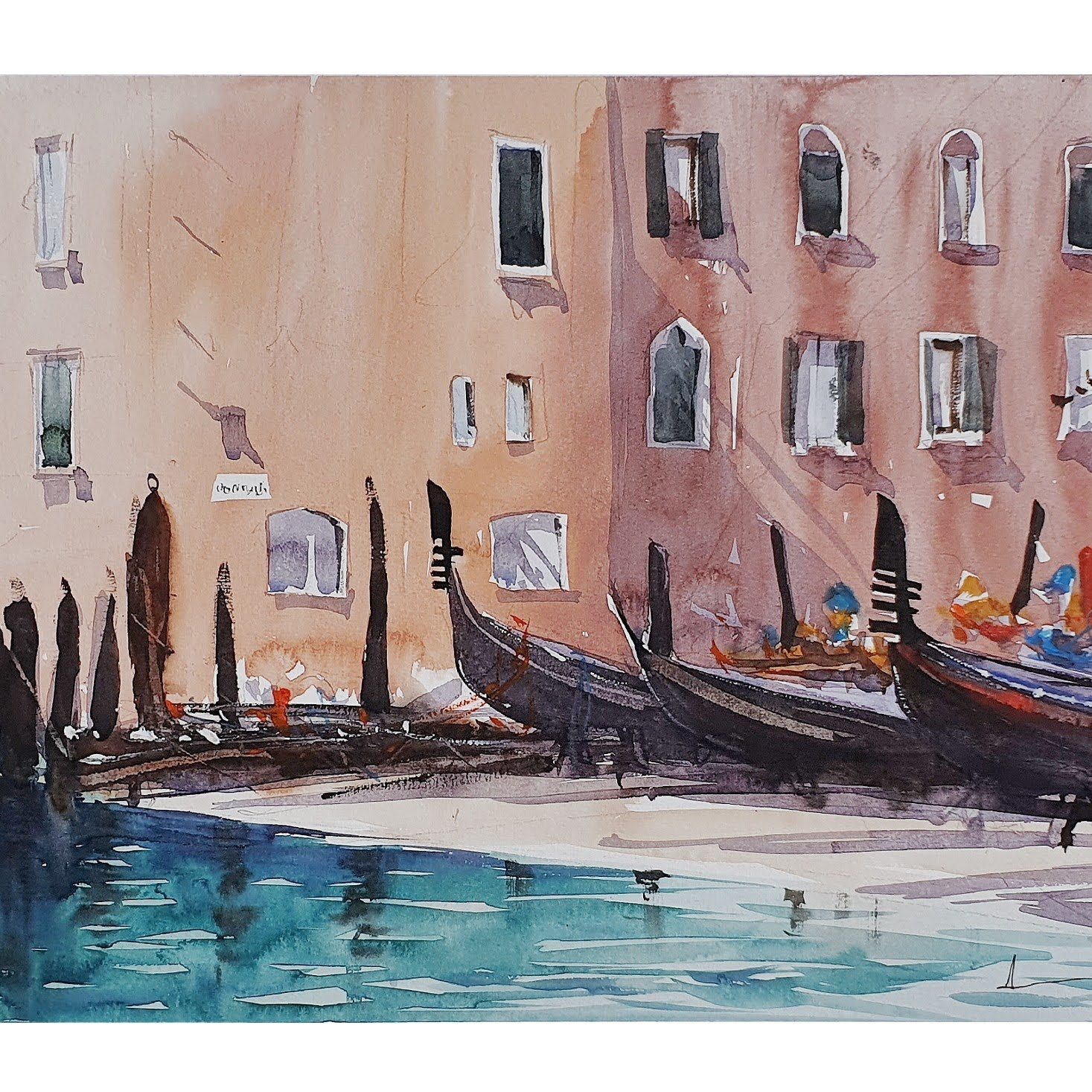 Ari de Goes paints on Hahnemühle artist paper