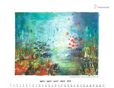 April 2023 Hahnemühle Art Calendar Fusun Kuseyrioglu