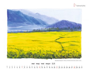 May 2023 Hahnemühle Art Calendar by Shiyan Zhuang