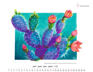 Juni 2023 Hahnemühle Art Calendar by Luz Alegria Ostos Martinez