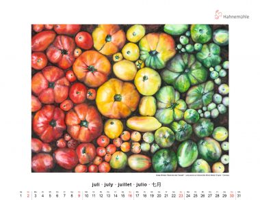 July 2023 Hahnemühle Art Calendar by Sonja Vilches