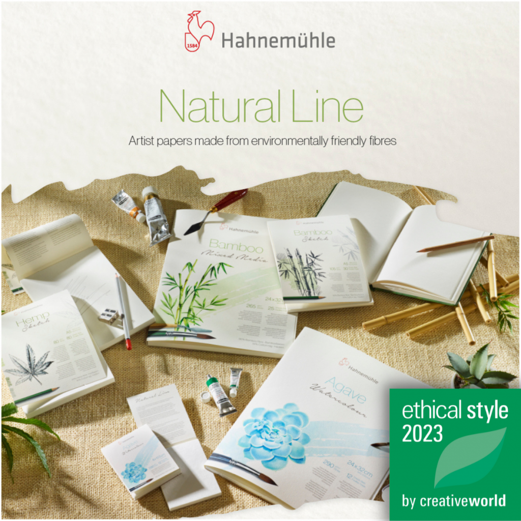 Papers made from plant fibres from Hahnemühle at Creativeworld 2023