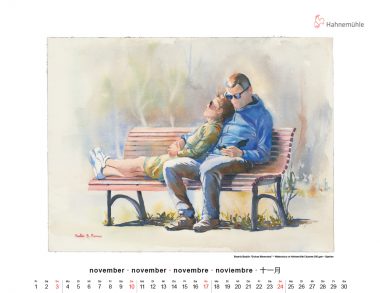 Hahnemühle Art Calendar 2024 November Beatriz Baztan Rome