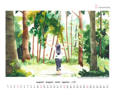 Hahnemühle Art Calendar 2024 August Ligia Cartín