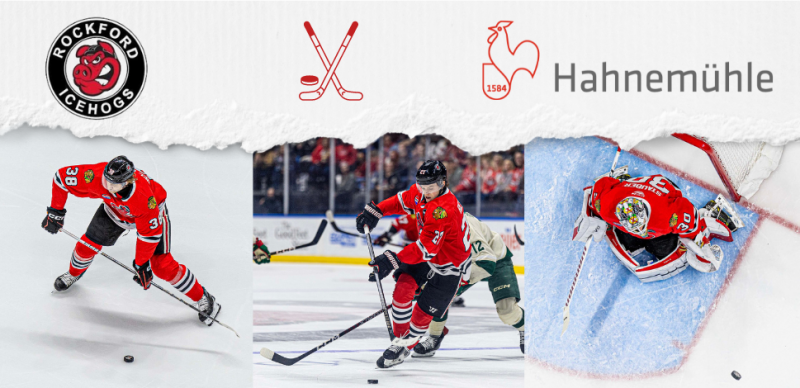 Rockford Icehogs Sponsoring by Hahnemühle FineArt