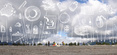 Plastic Waste in Alaska - sketched by Max Romey