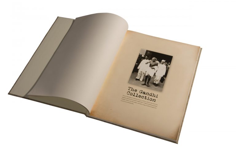 Photo Book on Hahnemühle Bamboo Paper "The Gandhi Collection" The Visual Archive of Kulwant Roy by Aditya Arya Archive