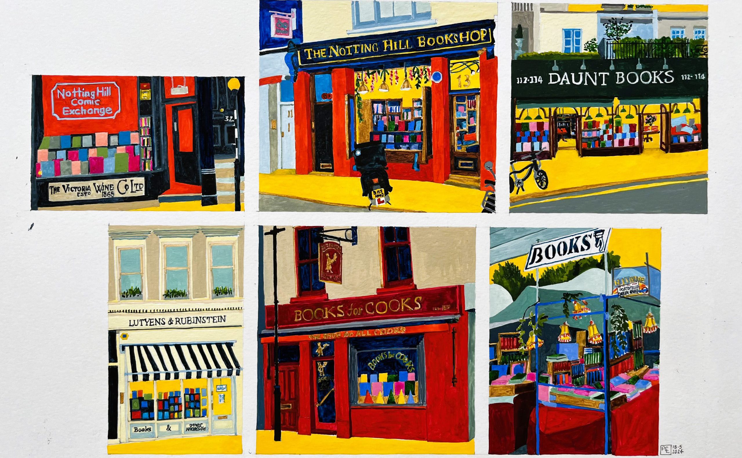 Bookshops Nottinghill - 05.2024 - By Penny Choi