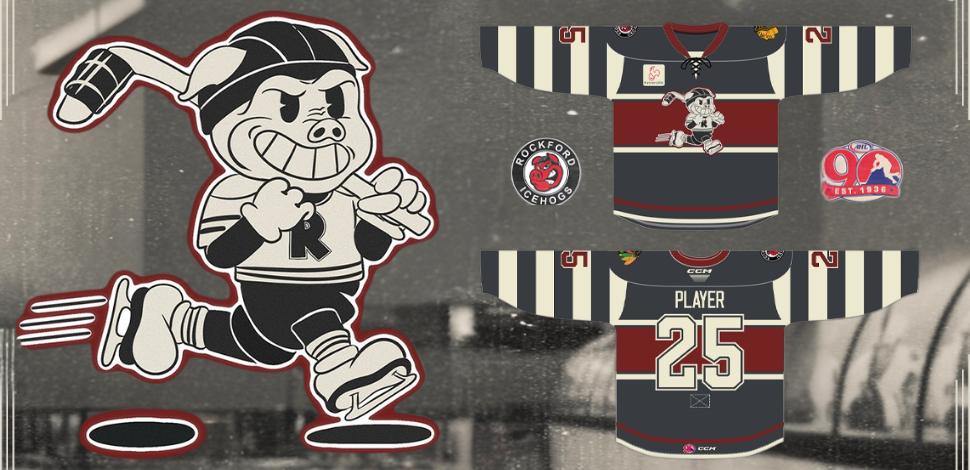 Centennial Game Rockford IceHogs and Blackhawks Chicago, AHL, American Hockey League Centennial Game Rockford IceHogs and Blackhawks Chicago, AHL, American Hockey League