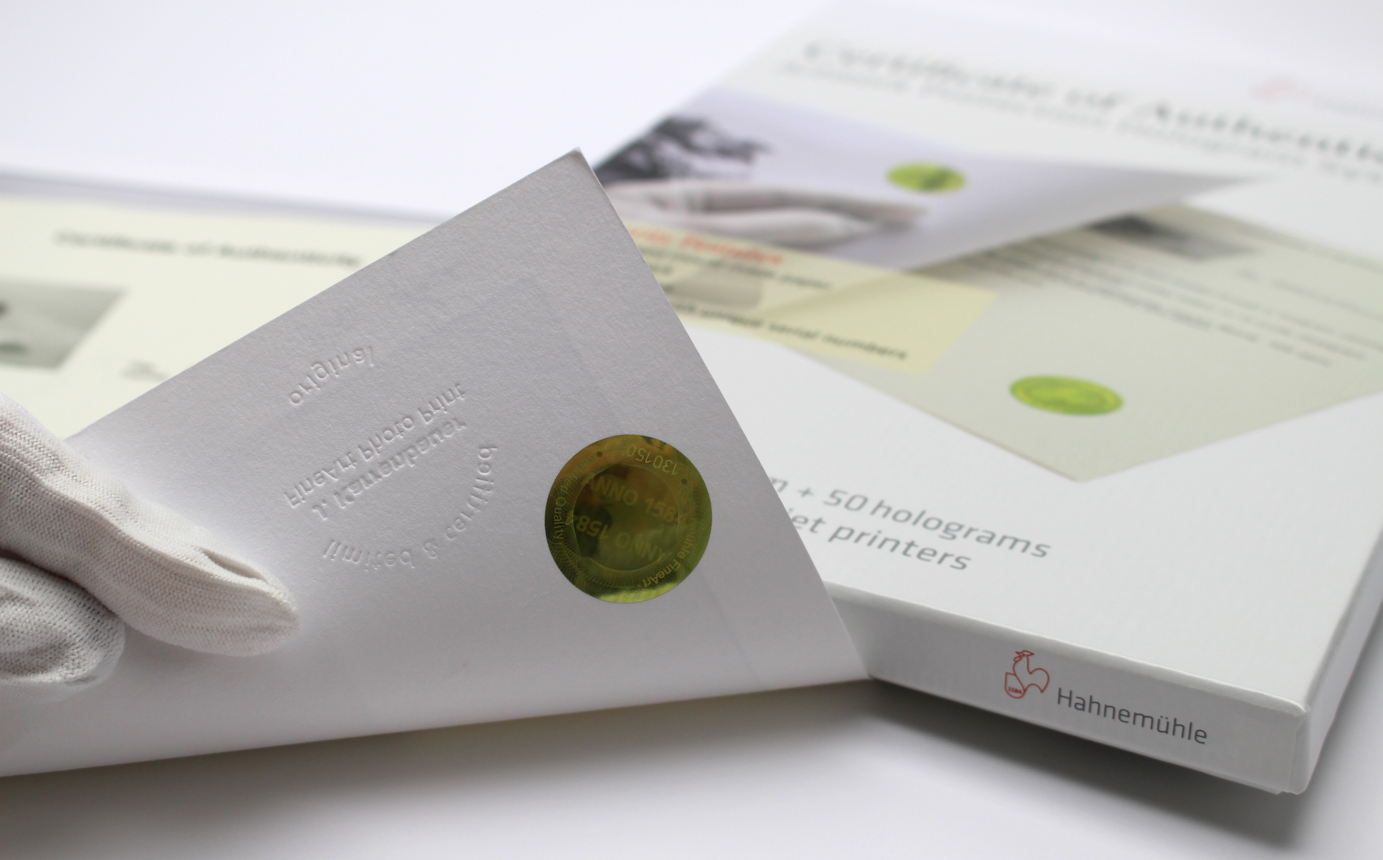 Hahnemühle Certificate in use