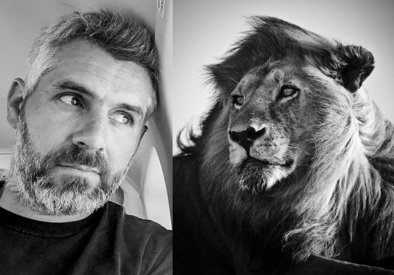 Portrait-Laurent and Lion