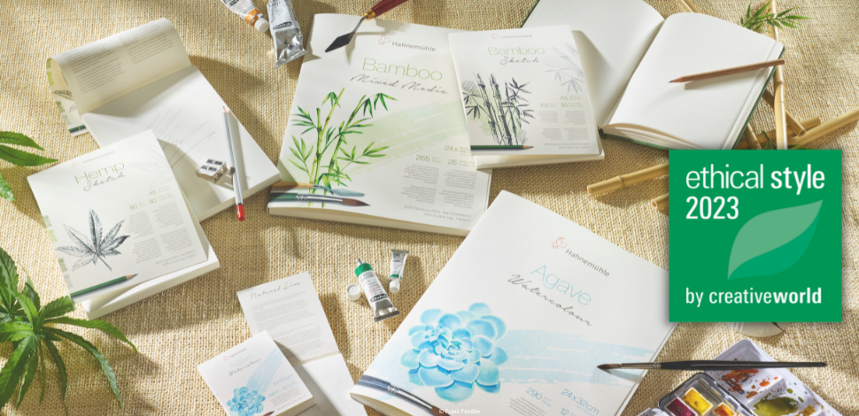 Les papiers en fibres végétales de Hahnemühle au salon Creativworld 2023