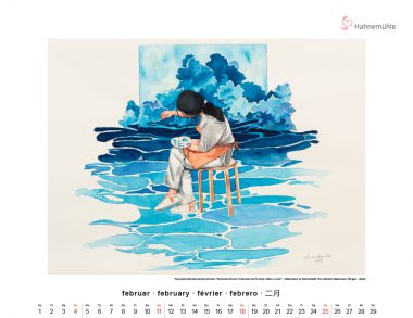 Hahnemühle calendrier February Fernanda Gabriela Santos Oliveira