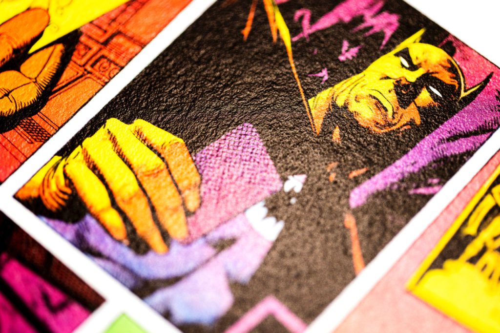 Image tirée de l'édition Avant-Garde (2), imprimée sur papier Hahnemühle Photo Rag® Metallic ©Argent Comics Image tirée de l'édition Avant-Garde (2), imprimée sur papier Hahnemühle Photo Rag® Metallic ©Argent Comics