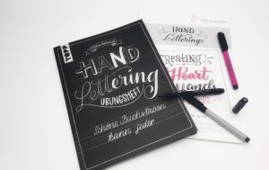 Hand Lettering Block und Übungsbuch