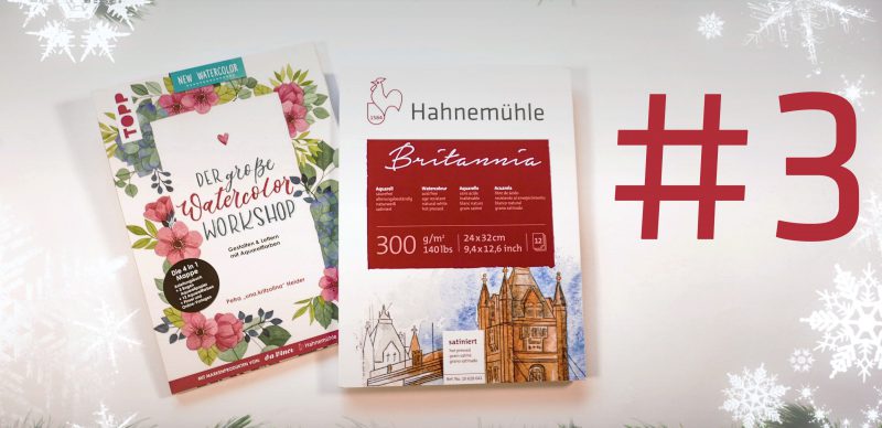 Weihnachtsverlosung Aquarell Set Lettern und Gestalten Der große Watercolor Workshop