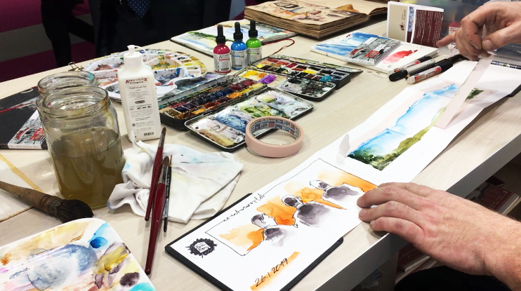 Aquarellbuch Leporellobuch TheZigZagBook