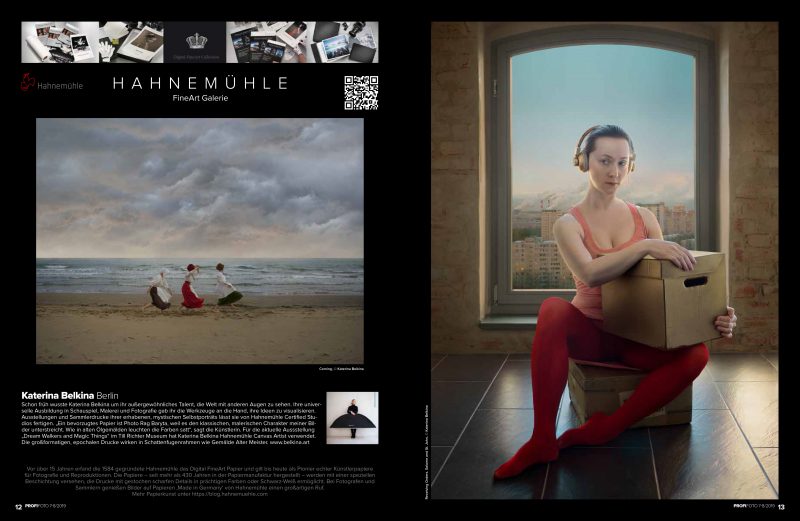 Katerina Belkina Fotokunst auf Hahnemühle Canvas Artist und Photo Rag Baryta