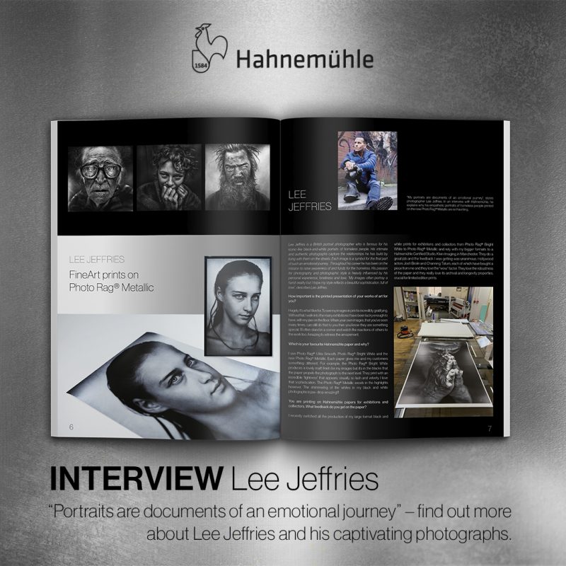 Feed Post – Lee Jeffries – Hahnemühle Magazin photokina Edition 2020 Feed Post - Lee Jeffries Photo Rag Metallic Drucke - Hahnemühle Magazin photokina Edition 2020