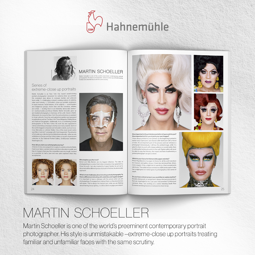 Feed Post – Martin Schoeller – Hahnemühle Magazin photokina Edition 2020 Feed Post - Close-Up Porträts von Martin Schoeller - Hahnemühle Magazin photokina Edition 2020