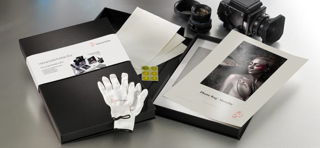 Hahnemühle Portfolio Box 2020 mit Fine Art Inkjet Papier Photo Rag® Metallic