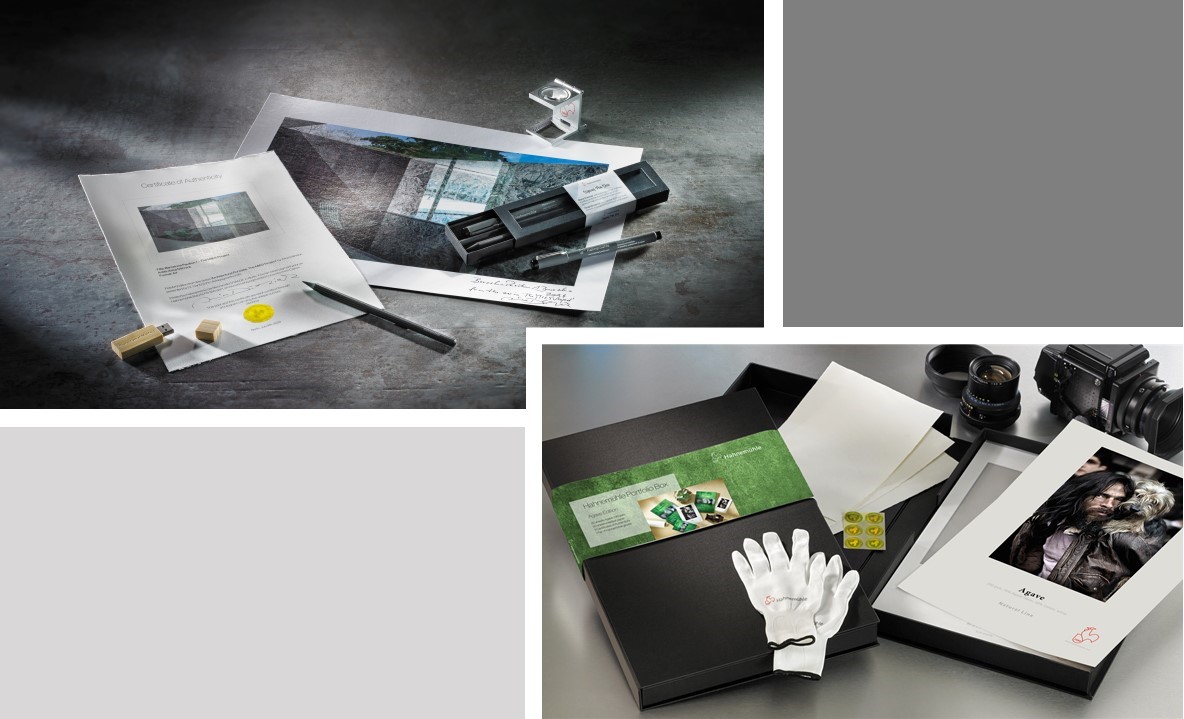 Hahnemühle Portfolio Box 2020 mit Fine Art Inkjet Papier und Signing Pen Duo