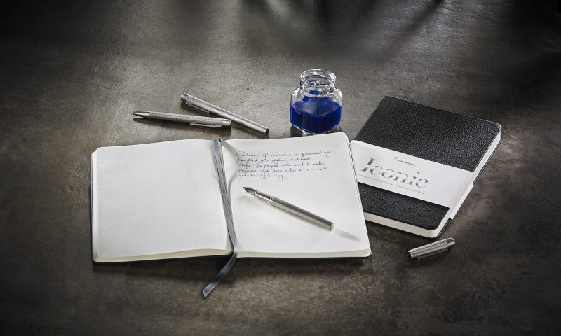 Hahnemühle FineNotes Iconic Notizbuch, Füller, Rollerball und Kugelschreiber First Edition