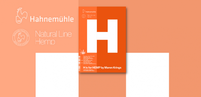 Blogheader H is for Hemp by Maren Krings printed on Hemp Paper by Hahnemuehle Weltweit erstes Hanfpapier für den Buchdruck