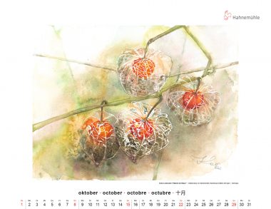 Oktober 2023 Hahnemühle Kunstkalender Irene Lackmann