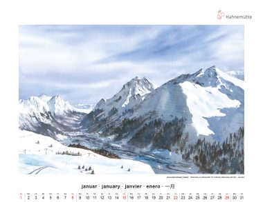 Januar 2023 Hahnemühle Kunstkalender Anna Zadorozhnaya