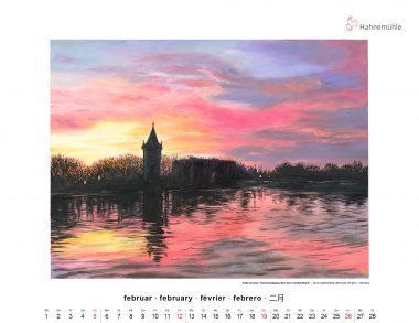 Februar 2023 Hahnemühle Kunskalender Antje Eichner