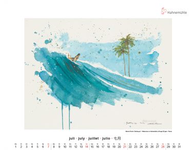 Hahnemühle Kunstkalender 2024 Juli Mareva Pernin