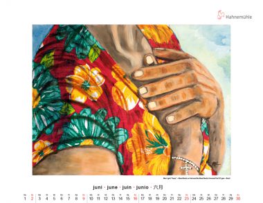 Hahnemühle Kunstkalender 2024 Juni Maria Oliveira