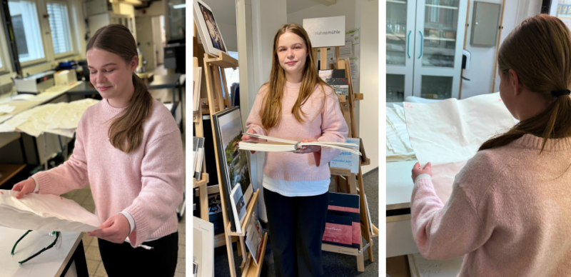 Schülerpraktikumsbericht, Hahnemühle, Lena Helmker, Qualitätssicherung, Marketing, Vertrieb, Papierherstellung