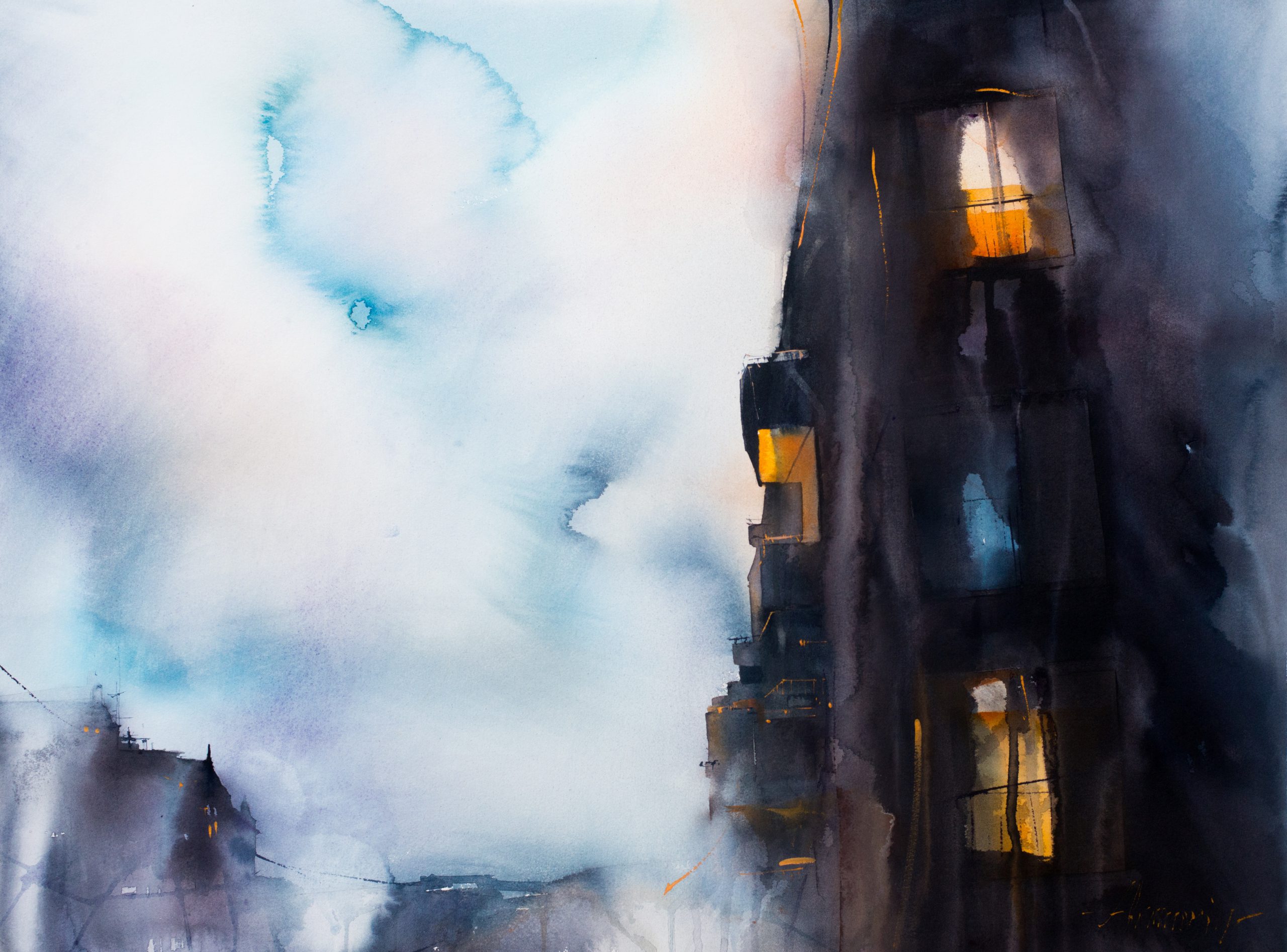 Am Abend_Leonardo papier Medium res