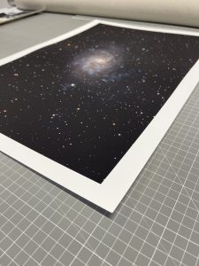 Astrofotografie auf Hahnemühle Photo Rag Bright White Papier von Dr. Henk Groth, Galaxie Messier 33