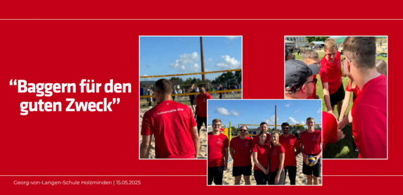 Hahnemühle Mitarbeitende engagieren sich sozial und sportlich beim Baggern für den guten Zweck: Benefiz-Volleyball-Turnier 2025