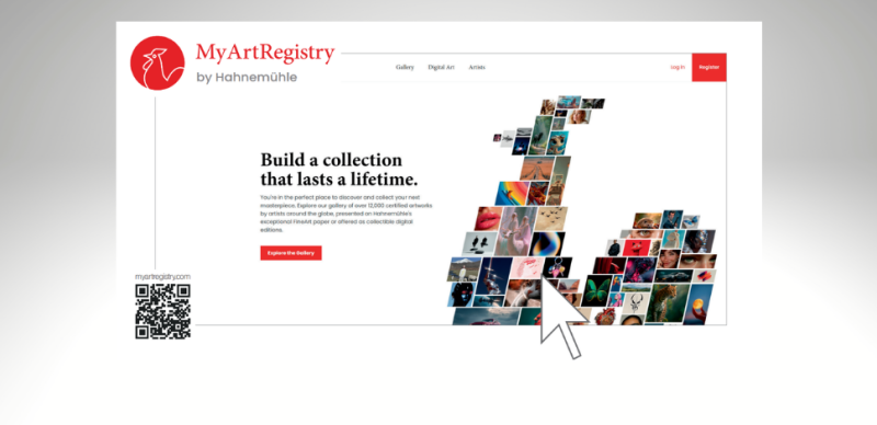 Hahnemühles My Art Registry ist eine Plattform für zertifizierte Kunst auf Papier für den digitalen Kunsthandel